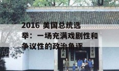 2016 美国总统选举：一场充满戏剧性和争议性的政治角逐